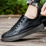 Xituodai Ejiejia Flat Casual Men Shoes Fashion Sewing Sneakers Male Breathable Fitness Trainers Running Sports Shoe Outdoor British Walking Shoes