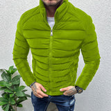 Xituodai Winter Men Thickened Warm Down Jacket  Long Sleeve  Slim Fit Cotton Padded Zipper cardigan Tops Fashion Casual Jackets Coat