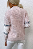 Xituodai  -  Snowflake Pattern Mock Neck Sweater