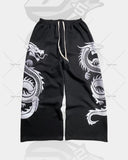 Xituodai Y2K Harajuku Retro Baggy Oversized Sweatpants Gothic Punk Style Dragon Print Straight Casual Pants Men Trendy Brand Streetwear