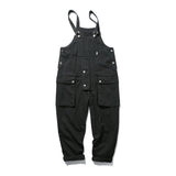 Xituodai Ins Tide Brand Retro Hong Kong-style Overalls Overalls Men's And Women's Loose Wide-leg Daddy Pants Casual Suspender Jumpsuit