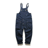 Xituodai Ins Tide Brand Retro Hong Kong-style Overalls Overalls Men's And Women's Loose Wide-leg Daddy Pants Casual Suspender Jumpsuit