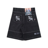 Xituodai Oversized Jorts Summer Jeans Shorts Men's Wide Leg Baggy Y2K Denim Shorts