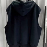 Xituodai Hong Kong-style hooding vest men's Outlook cool trend zipper put on this cool sleepy Nashie