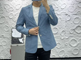 Xituodai Spring Autumn Man Suits Business Casual High Quality Long Sleeves Jacket Tops Light Ripe Style Men's Small Suit Coat Streetwear