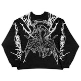 Xituodai 2024 Fall Fashion  Men's Warm Quality Knit Sweater Women's Pullover Streetwear Wool Sweater Punk Vintage Top Gothic Y2K Winter Clothing