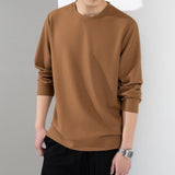 Xituodai Men's T-shirt autumn simple thin loose new men's long-sleeved shirt hoodie casual large size men