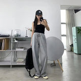 Xituodai Street Fashion New Black Letter Printed Washed Baggy Jeans Men And Women Y2K Harajuku Casual Gothic High Waist Wide Leg Trousers