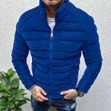 Xituodai Winter Men Thickened Warm Down Jacket  Long Sleeve  Slim Fit Cotton Padded Zipper cardigan Tops Fashion Casual Jackets Coat