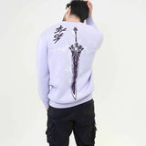 Xituodai 2024 Fall Fashion  Men Women High Street Fashion Clothing Y2k Anime Demon Pattern Oversized Pullover Sweater Harajuku Retro O-Neck Sweater Women