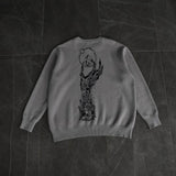 Xituodai 2024 Fall Fashion  Hip Hop Sweaters Grunge Y2K Vintage Knitted Punk Gothic Streetwear Jumpers top Men Women Harajuku Fashion Pullover punk new