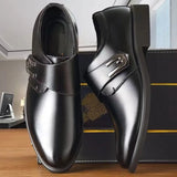 Xituodai Equzu Business Men Shoes Fashion British Male Leather Shoe 2024 New Black Office Dress Shoes Breathable Pointed Toe Party Wedding Shoe