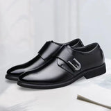 Xituodai Equzu Business Men Shoes Fashion British Male Leather Shoe 2024 New Black Office Dress Shoes Breathable Pointed Toe Party Wedding Shoe