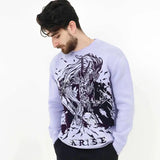 Xituodai 2024 Fall Fashion  Men Women High Street Fashion Clothing Y2k Anime Demon Pattern Oversized Pullover Sweater Harajuku Retro O-Neck Sweater Women