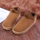 Xituodai Datuart Men Snow Boots Outdoor Cotton Shoe Plush Insulation Cotton Slipper High Top Shoe Couple Leisure Shoes Plush Women Boot Male Shoe