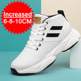 Xituodai Equzu Sneakers Heightening Shoes Breathable Elevator Shoes Height Increase Shoes Leather Shoes Insoles 8CM Man Height Increasing Shoes