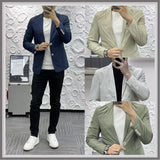 Xituodai Spring Autumn Man Suits Business Casual High Quality Long Sleeves Jacket Tops Light Ripe Style Men's Small Suit Coat Streetwear