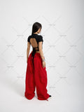 Xituodai American Retro Baggy Wide-leg Overalls Women Y2K Harajuku Loose Casual Pants Punk Oversized Sweatpants Hip-hop Trendy Streetwear