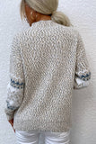 Xituodai  -  Snowflake Pattern Mock Neck Sweater