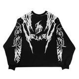 Xituodai 2024 Fall Fashion  Men's Warm Quality Knit Sweater Women's Pullover Streetwear Wool Sweater Punk Vintage Top Gothic Y2K Winter Clothing