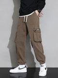 Xituodai Autumn New Men's Cargo Pants Multi-Pockets Streetwear Baggy Jogger Trousers