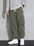 Xituodai Autumn New Men's Cargo Pants Multi-Pockets Streetwear Baggy Jogger Trousers