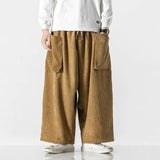 Xituodai 2025 Men Corduroy Cargo Pants Men Side Pockets Harem Pants Man Streetwear Jogger Sweatpants Male Wide Leg Oversized Trousers 5Xl