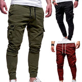 Xituodai Men's Pants Multi-Pockets Joggers Men Sweatpants 2024 New Casual Solid Cargo Pants Men Oversize Streetwear Pants Men Trousers