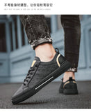 Xituodai  Men's shoes spring and autumn casual leather shoes men's leather fashion simple trendy shoes breathable sports shoes