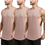 Xituodai 3 Pack Fitness Clothing Blank Bodybuilding Sleeveless Shirt Mens Gym Stringer Tank Top Men Sportswear Undershirt Fashion Vest
