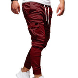 Xituodai Men's Pants Multi-Pockets Joggers Men Sweatpants 2024 New Casual Solid Cargo Pants Men Oversize Streetwear Pants Men Trousers