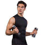 Xituodai Men Compression Sport Skinny Vest Tight Tank Base Layer Sleeveless T-Shirt Top Singlet Sweatshirt Athletics Sportwear Activewear