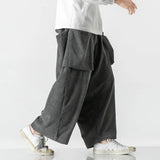 Xituodai 2025 Men Corduroy Cargo Pants Men Side Pockets Harem Pants Man Streetwear Jogger Sweatpants Male Wide Leg Oversized Trousers 5Xl