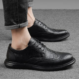 Xituodai  new men dress shoes high quality leather formal shoes men big size 37-47 oxford shoes for men fashion office shoes men