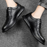 Xituodai  new men dress shoes high quality leather formal shoes men big size 37-47 oxford shoes for men fashion office shoes men