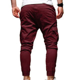 Xituodai Men's Pants Multi-Pockets Joggers Men Sweatpants 2024 New Casual Solid Cargo Pants Men Oversize Streetwear Pants Men Trousers