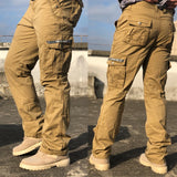 Xituodai Men's Fashion Work Pants Outdoor Wear-resistant Mountaineering Trousers Work Clothes Street Fashion Cargo Pants