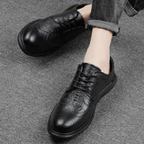 Xituodai  new men dress shoes high quality leather formal shoes men big size 37-47 oxford shoes for men fashion office shoes men