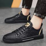 Xituodai  Men's shoes spring and autumn casual leather shoes men's leather fashion simple trendy shoes breathable sports shoes