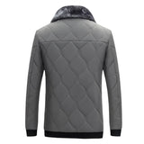 Xituodai Men's Fur Collar Warm Jacket Winter Parka Windbreaker Cotton Padded Anorak Thick Black Coat Male Casual Autumn Fleece Jacket Men