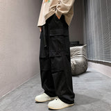 fall outfits men Overalls Men's Autumn and Winter New Loose Straight Casual Pants Men's Japanese Men's Fashion Brand Wide Leg Overalls Men's Casual Pants