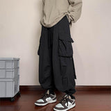 masc outfits Overalls Men's American Japanese Style Loose plus Size Functional Ankle-Tied Pants Spring and Autumn High Street Wide Leg Casual Long Pants Manufacturer