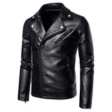 starboy outfit Spring Motorcycle Jacket Teenagers Men's Stand Collar Pu Jacket Casual Stand Collar Leather Coat Windproof Warm