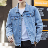 Xituodai black men fashion urban Denim Coat Men's New Spring and Autumn Casual Handsome Workwear Jacket Men's Trendy Top Clothes