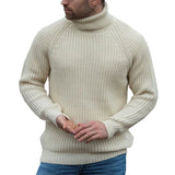 mens fall fashion New Men's Autumn and Winter Turtleneck Sweater Loose Long Sleeve Pullover Bottoming Sweater 