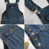 Xituodai  Fashion Brand Workwear One-Piece Multi-Pocket Denim Overalls Jumpsuit pants