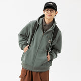 winter outfits men Japanese Style Loose Hooded Sweater Men's and Women's 2024 Spring Men's Cardigan Casual Jacket Top