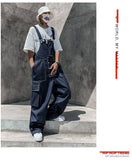 Xituodai American Street Japanese Style Retro Set Denim Suspenders jumpsuit