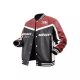 starboy outfit Men's Leather PU Leather Jacket Spring and Autumn Cardigan Motorcycle Style Coat Windproof Racing Rock Leather Coat