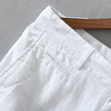 Xituodai Pure Linen Shorts for Men 2024 Summer New Fashion Solid White Loose Holiday Shorts Man Casual Plus Size Button Fly Short Pants
